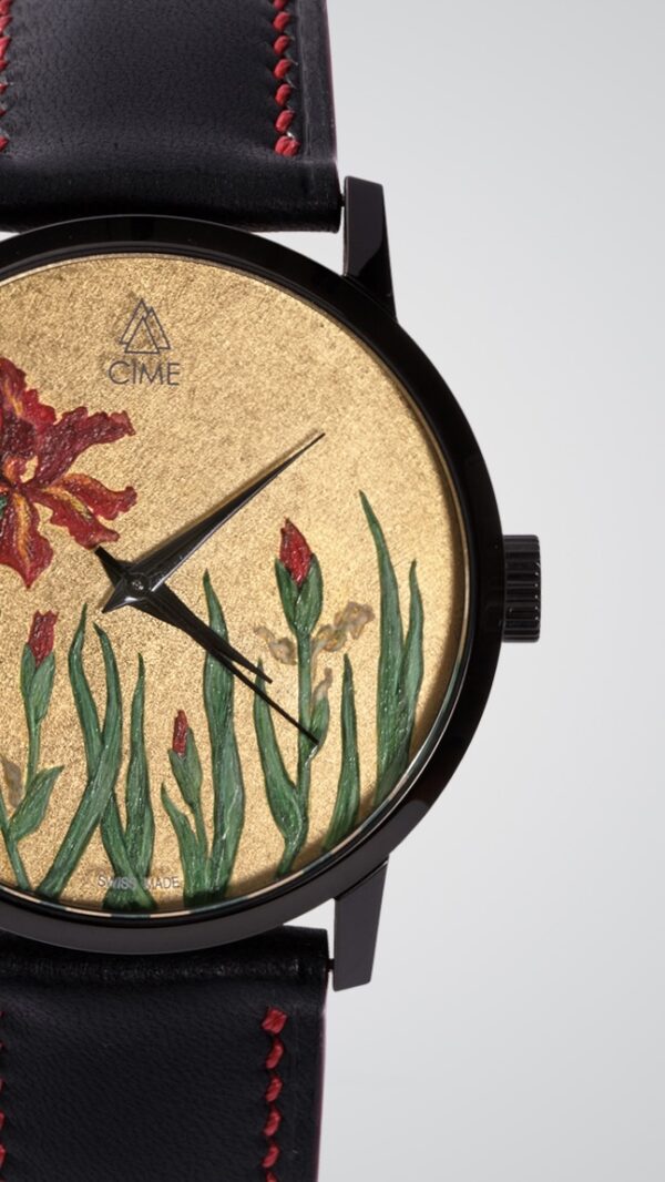 Montre Cime, Iris, collection Floralia, 40 mm