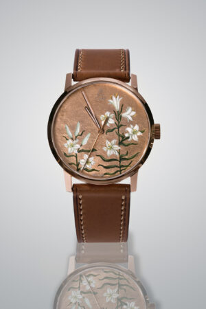 Montre Cime, Fleurs de lys, collection Floralia, 40 mm
