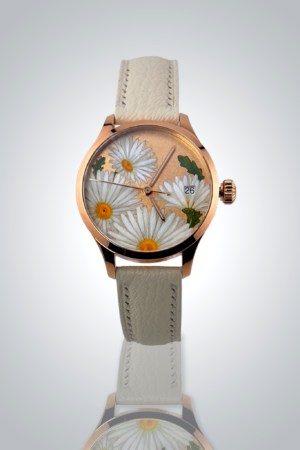 Montre Cime, Marguerites, collection Floralia, 34 mm